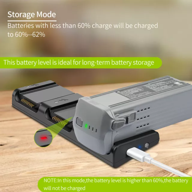 USB Battery Charger For DJI AIR 3 Drone Fast Battery Charging Hub Three-port HAU 2