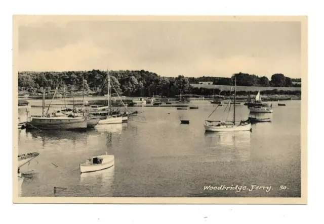 Woodbridge Ferry, Suffolk, RP Postcard.