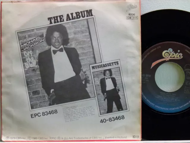Michael Jackson -Rock With You / Get On The Floor  D-1980  Epic EPC 8206 2