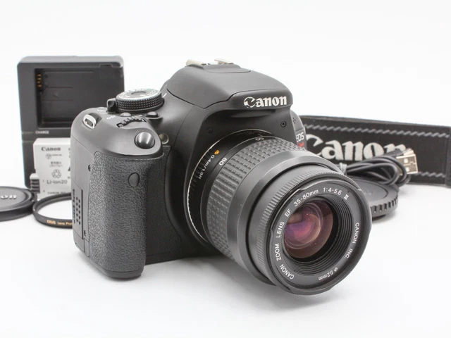 CANON EOS KISS X5 DSLR Camera EF35-80mm f/4-5.6 III Zoom Lens from