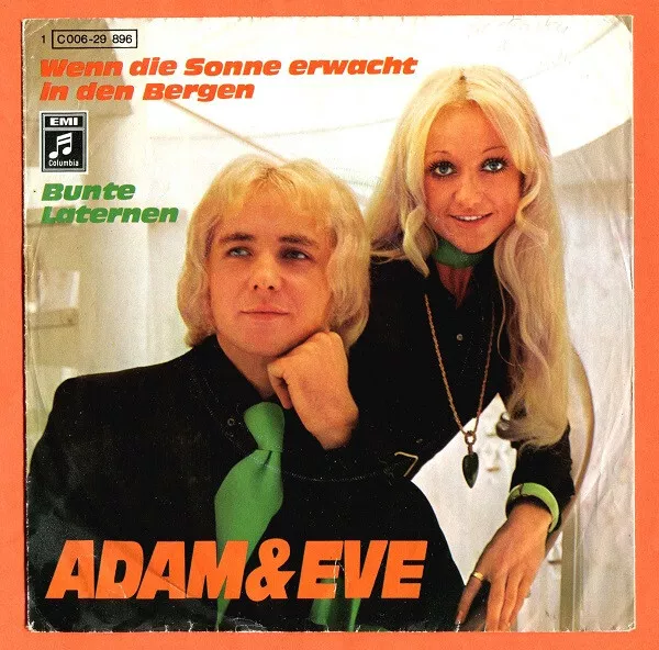 ADAM & EVE Wenn die Sonne erwacht in den Bergen / Bunte Laternen  7"