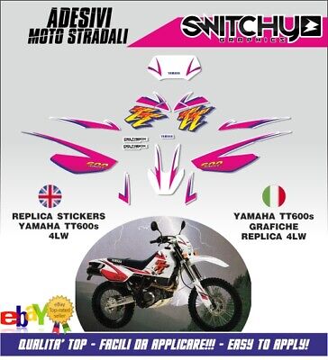 Kit Tabelle Yamaha TT 600 dal 1984/85 adesivi/adhesives/stickers/decal 