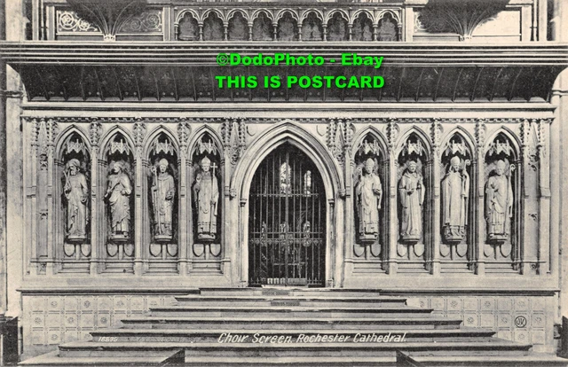R353827 Rochester Cathedral. Choir Screen. Valentines Series