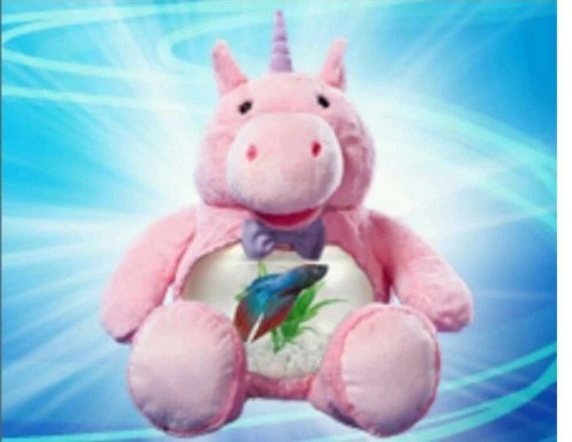 Teddy MAGICAL UNICORN Fish Tank or to Hold Toys- Coins (As seen on TV)