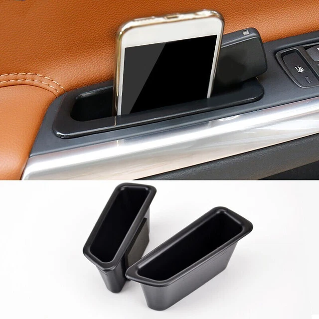 Vassoio maniglia porta interna nero ABS accessori anteriori in plastica durevole auto