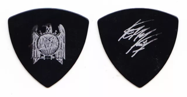 Slayer Kerry King Signature Concert-Used Noir Guitare Pick - 1994 Divine Tournée