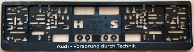 Audi Kennzeichenhalterung Vorsprung durch Technik