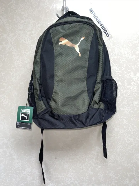 Puma Equivalence School Backpack With Laptop Pocket Dark Green 16HX12WX6D $49.99