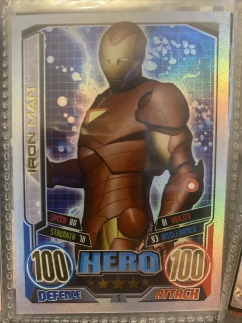 hero attax marvel iron man Serie 2