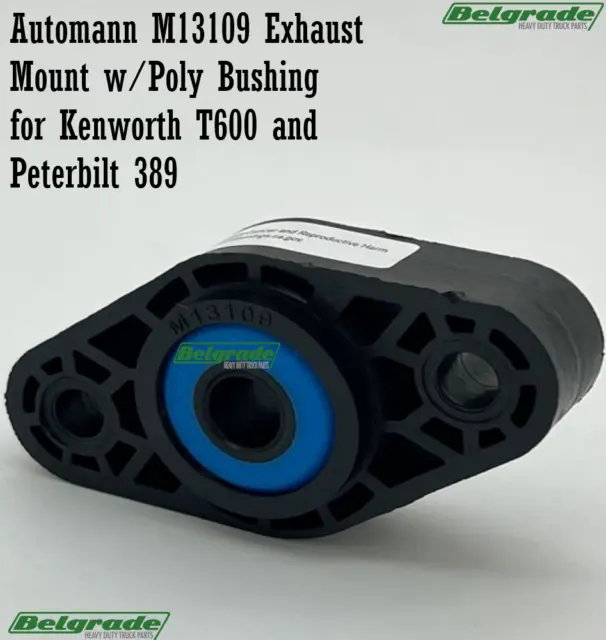Automann M13109 Exhaust Mount w/Poly Bushing for Kenworth T600 and Peterbilt 389
