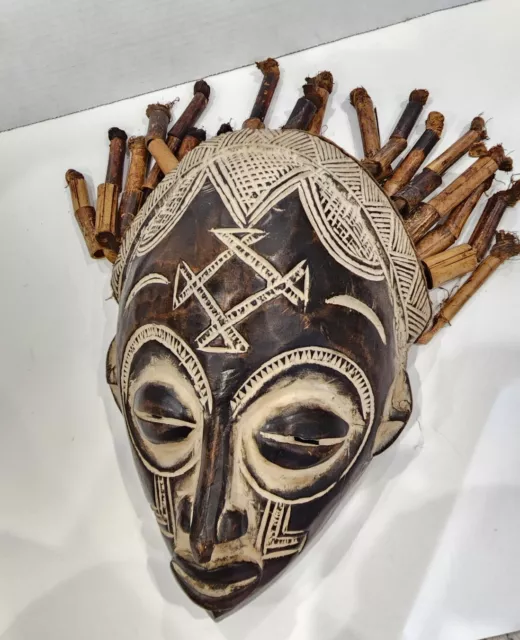 Vintage African Tribal Mask Chokwe Congo Mwana