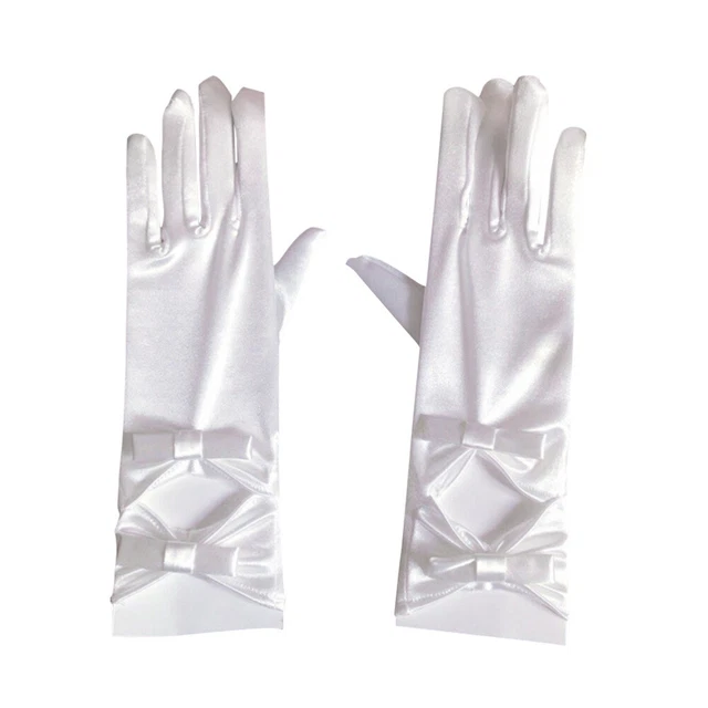Guanti Fiocco Donna Festa Fiocco Fiori Sposa Mani Mani Donna Corti