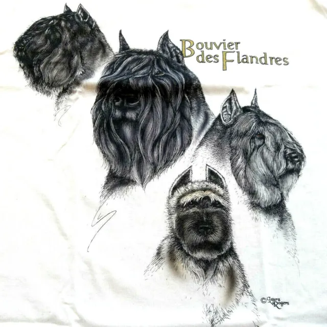 Bouvier des Flandres T-shirt Size MED 38/40 - Natural