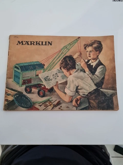 Camion Jouet Märklin En Tôle Des Années 40 - Échelle 1:16 Avec Moteur Et éclairage - 38cm - Occasion Très Bon état Avec Boîte