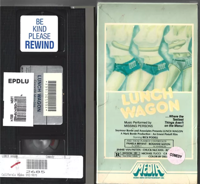 LUNCH WAGON VIDEO TAPE (1982) PAMELA BRYANT, ROSANNE KATON, CHUCK McCANN