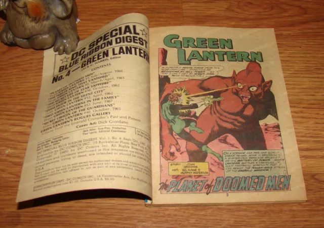 Best of DC Comics, Blue Ribbon Digest GREEN LANTERN #4 (FN) October 1980