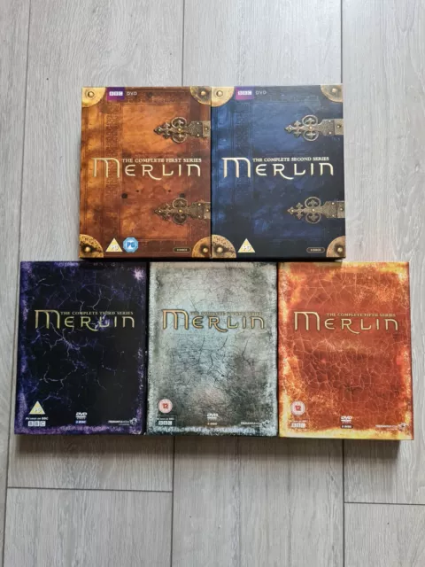 Merlin : Complete Collection - Series / Seasons 1 - 5 (UK R2 DVD boxsets )