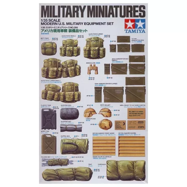 TAMIYA MODELS MODERN U.S. Military Equipment Set $18.86 - PicClick