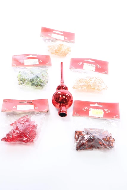 Christbaumschmuck, mehrfarbig, Kunststoff, Weihnachten, Tannenbaum #preowned