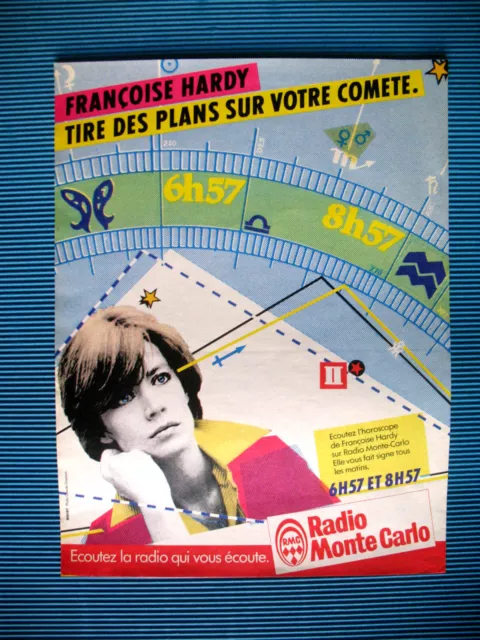 Publicite De Presse Rmc Radio Monte Carlo Francoise Hardy Astrologie Ad 1983
