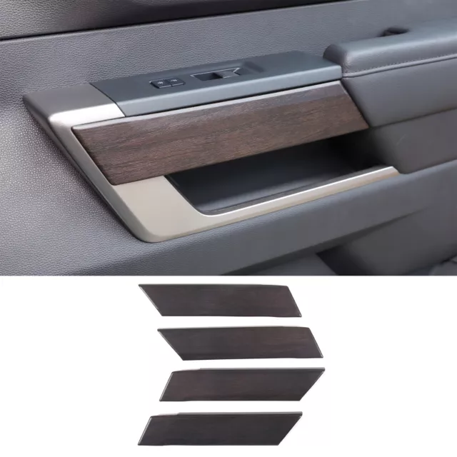 Oak Grain ABS Interior Door Trim Panel For Toyota Tundra 2022 Sequoia 2023