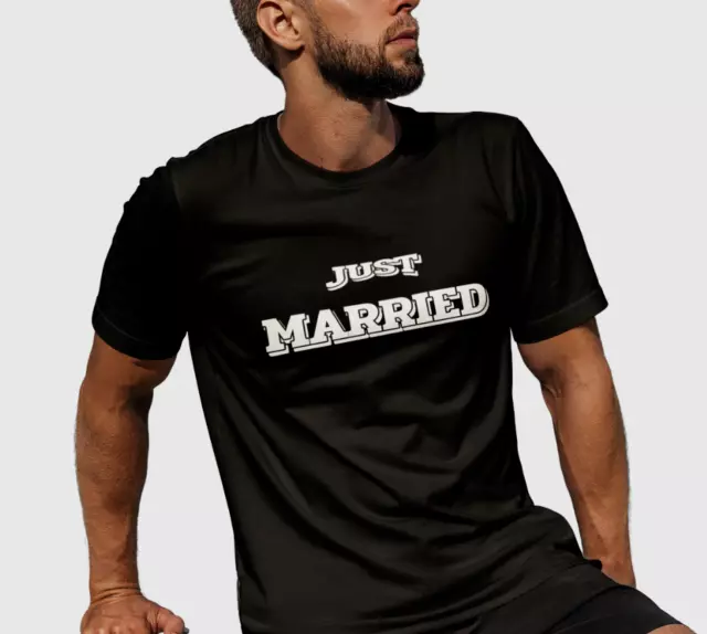 Just Married Shirt Honeymoon Mr and Mrs Wedding Gift Wifey and Hubs Bachelorette