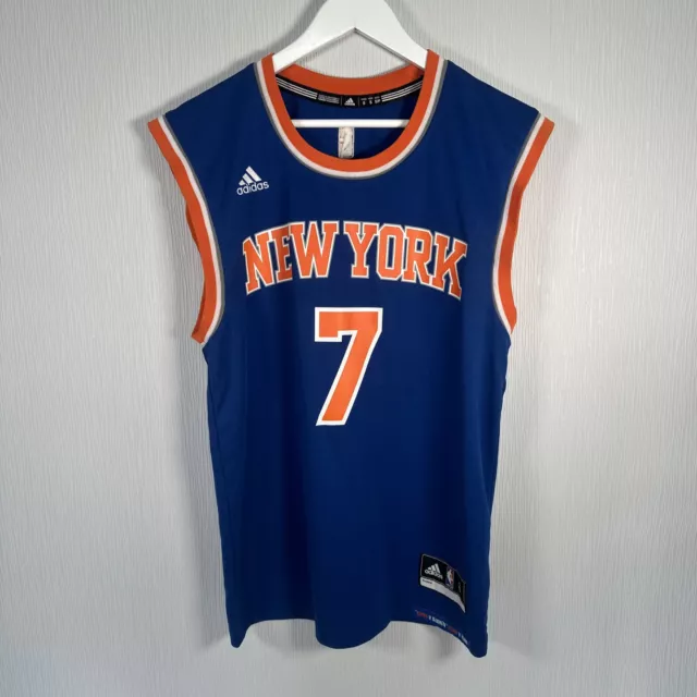 Adidas New York Knicks 2015 NBA Trikot Shirt Weste #7 ANTHONY blau Herren klein