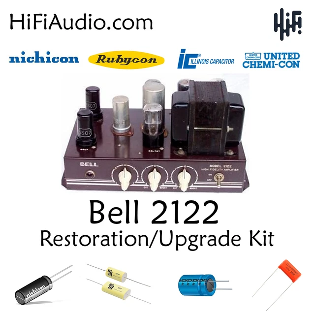BELL 2122 tube amp amplifier restoration repair service rebuild kit fix