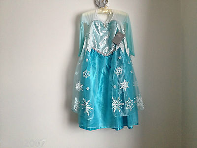 Disney Store Frozen Princess Elsa Fancy Dress Costume All Ages NEW **LOOK**