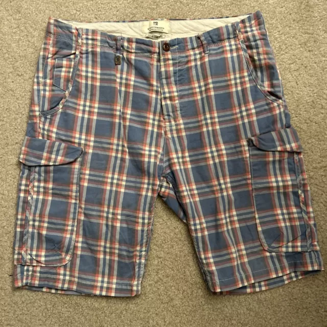 Scotch & Soda Plaid Cargo Shorts Size 33