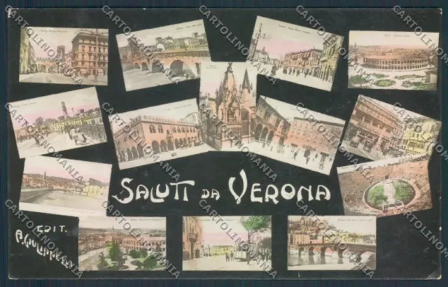 Verona città Saluti da Foto cartolina MQ2650