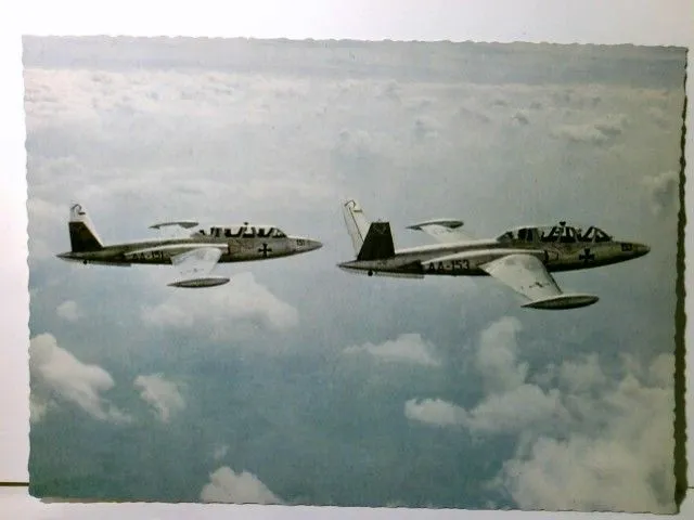 Flugzeuge. Die Bundeswehr. Düsentrainer Fouga - Magister C. M. 170 R. Alte Ansic