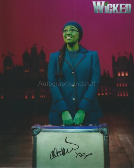Alexia Khadime HAND SIGNED 8x10 Photo Autograph, Wicked The Musical Elphaba (D)