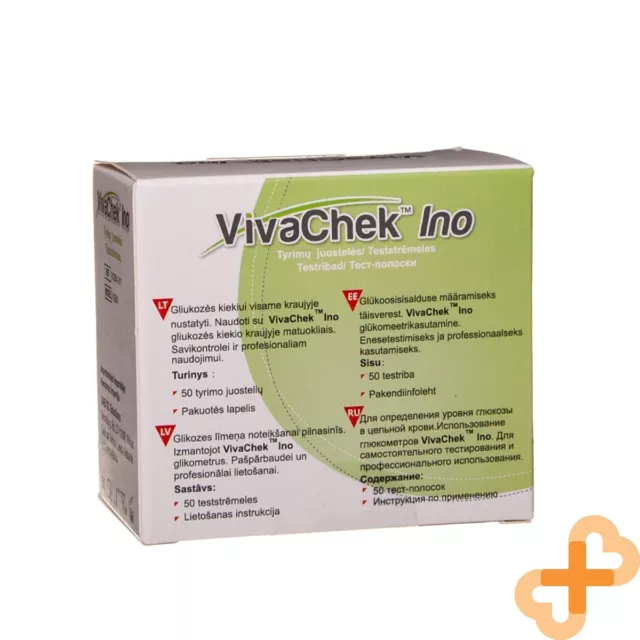 Vivachek Ino Diagnostic Bandes 50 Pièces Sang Glucose Bandelettes de Test 2