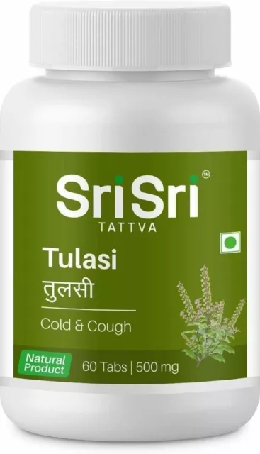 Sri Sri Tattva Tulasi Comprimé 500 mg 60 comprimés (paquet de 2) États-Unis