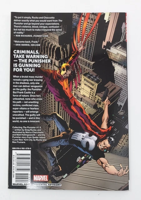 The Punisher: Vol 1 By Greg Rucka (Marvel, 2011) Graphic Novel 2