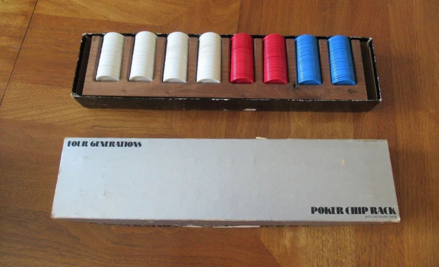 Vintage - Four Generations - Poker Chip Rack - Solid American Walnut