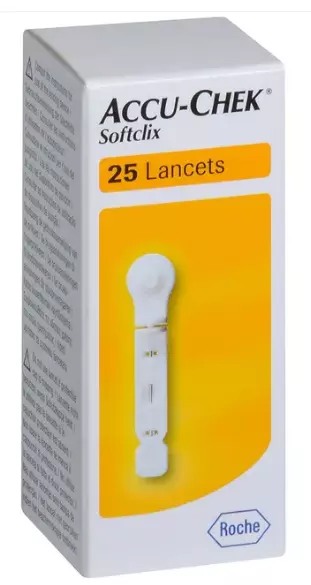 ACCU-CHEK Softclix Lanzetten 25 Stk. -  Blutzuckerkontrolle für Diabetiker