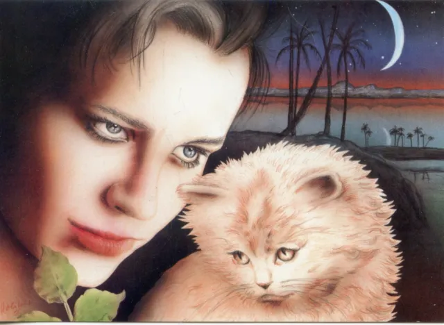Cpsm / Fancy Postcard Illustrator K. Holitzka // Animal Dreams Cats / Cat