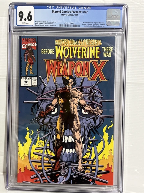 Marvel Comics Presents 72 CGC 9.6 1st Weapon X Wolverine, Origin BWS