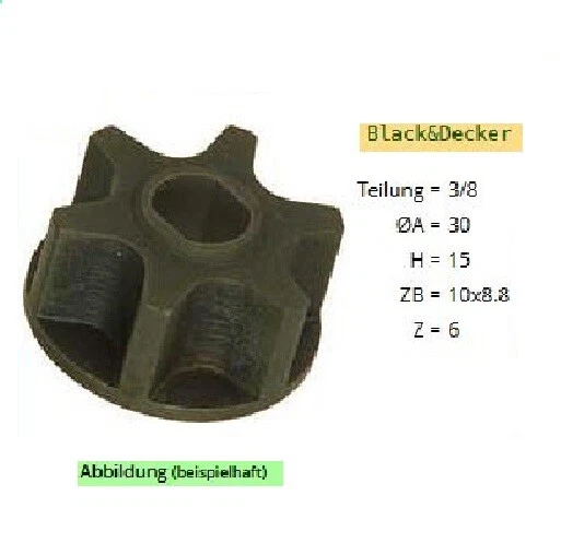 Sägekette & Führungsschiene Set Für BLACK & DECKER GK1430 – 30 Cm Schnittlänge, 3/8 1.3 Mm