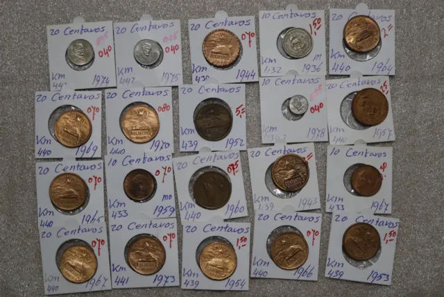 Mexico - 20 Old Coins Lot B49 #578