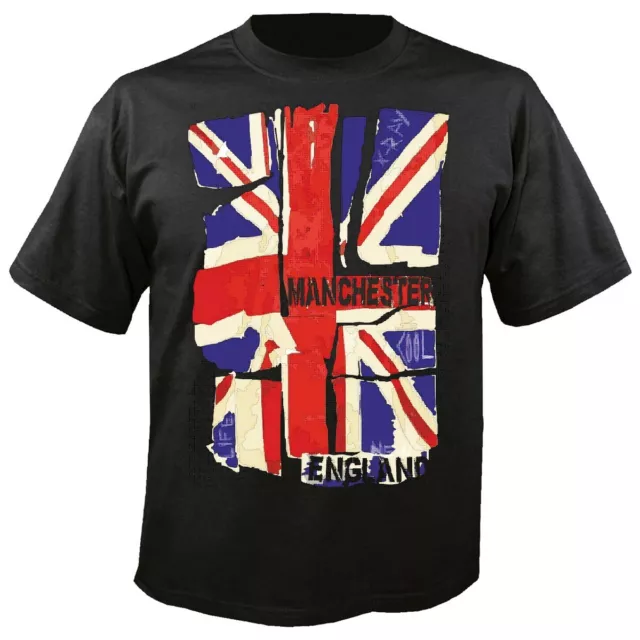 T-Shirt MANCHESTER ENGLAND FLAGGE FAHNE LONDON BIG BEN UNITED KING NEW YORK CITY