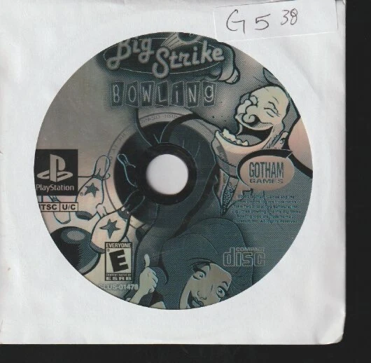Big Strike Bowling Sony PlayStation 1 Used Video Game Disc Only Sleeved