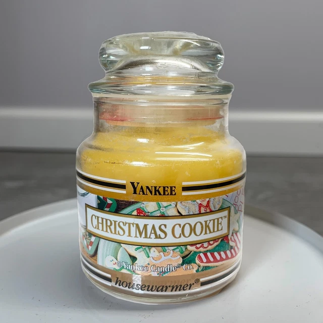 CLASSIC YANKEE CANDLE CHRISTMAS COOKIE Small 3.7 oz Jar Black Label £8.