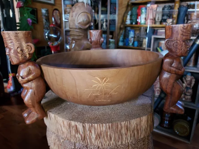 Trader Vic's Teak bowl inspired from TV menu tiki bowl mug brand new sold out Trader Vic's Teak bowl inspired from TV menu tiki bowl mug brand new sold out
