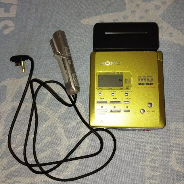 Walkman Sony MD MZ-R55 dorado