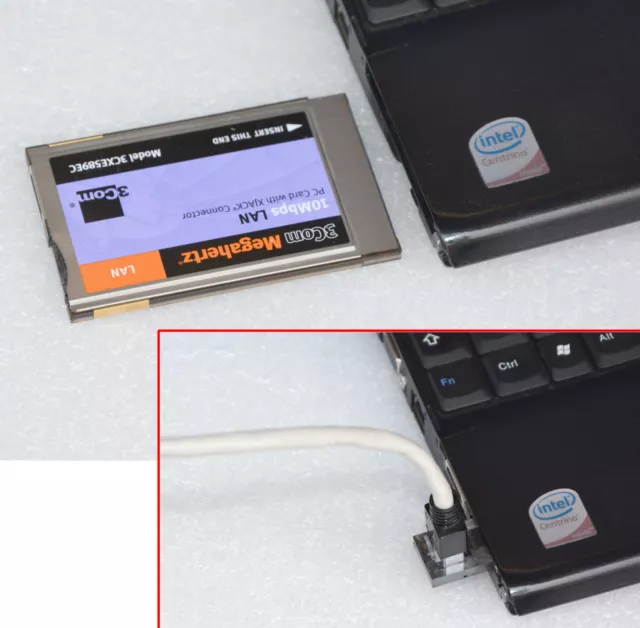 Network Lan Card Pcmcia 3Com 3Cxe589Ec Netzwerkkarte Dsl Notebook 486 Pentium 40