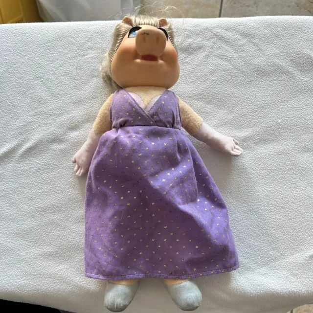 Vintage Miss Piggy Plush Doll Fisher Price #890 Jim Henson The Muppets 1980 80’s