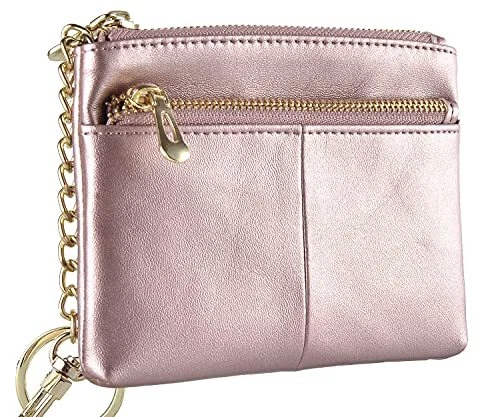 Beurlike Womens RFID Coin Purse Change Wallet Small Leather Card Holder Keych...